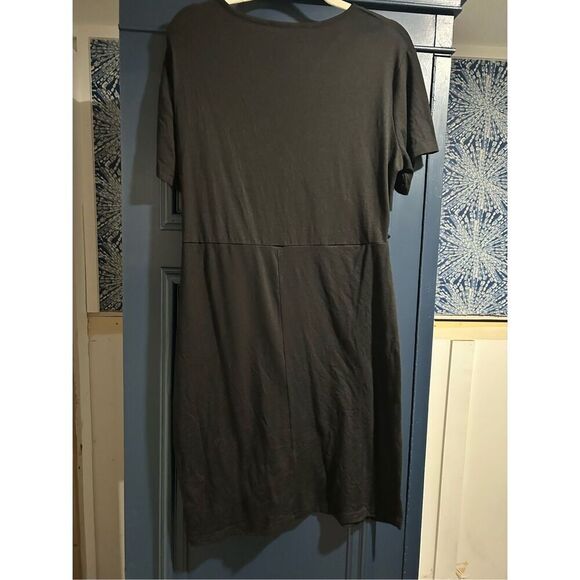 NEW Black Navins Wrap Short Sleeve Dress XL - Picture 2 of 2
